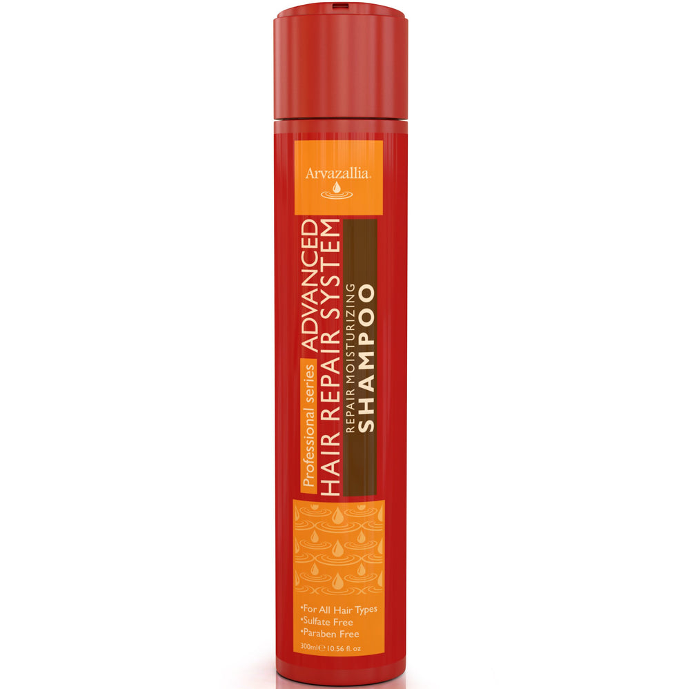 Arvazallia Shampoing Réparation Cheveux – Bouteille: hydratation durable et réparation des cheveux secs.
