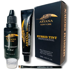 ARYANA NEW YORK Hybrid Color Kit – bouteille couleur crème pour couverture ciblée des cheveux gris