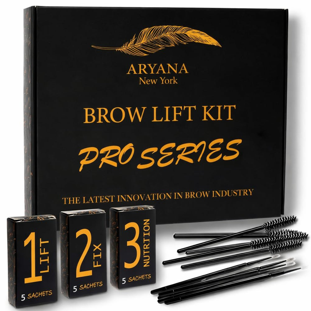 Kit ARYANA NEW YORK lamination sourcils 3 etapes pour un rendu professionnel à domicile.