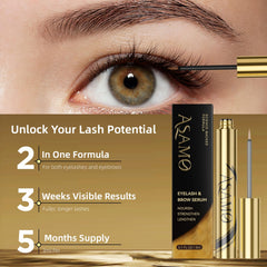 ASAMO Sérum Cils et Sourcils, embout applicateur, application précise et douce.
