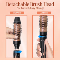 Boucles volumineuses et naturelles avec la brosse Asani