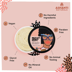 Texture crème fouettée Ashanti Naturals, application rapide et agréable