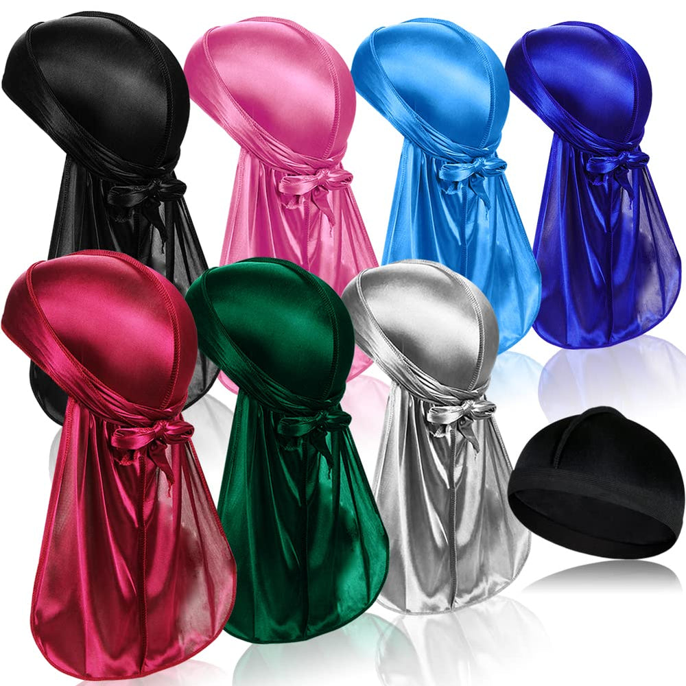 ASKNOTO durag queue longue noir pour des waves nettes et confort durable.