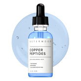 Asterwood Copper Peptides Serum bottle highlighting premium anti-aging care.