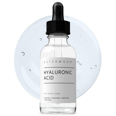 Sérum hyaluronique Asterwood dans sa bouteille, hydratation quotidienne en profondeur.