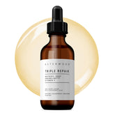 Sérum Asterwood Triple Repair dans sa bouteille, hydratation durable sans parfum.