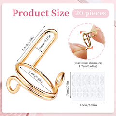 ASTONFOG Anneaux art ongles ajustables: personnalisation facile pour chaque manucure.