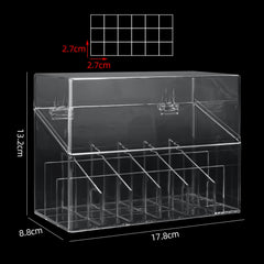 ATOMUS étui en acrylique transparent avec couvercle anti-poussière garantit la propreté.