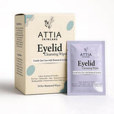 LINGETTES micellaires ATTIA en packaging, nettoyage doux des paupieres.