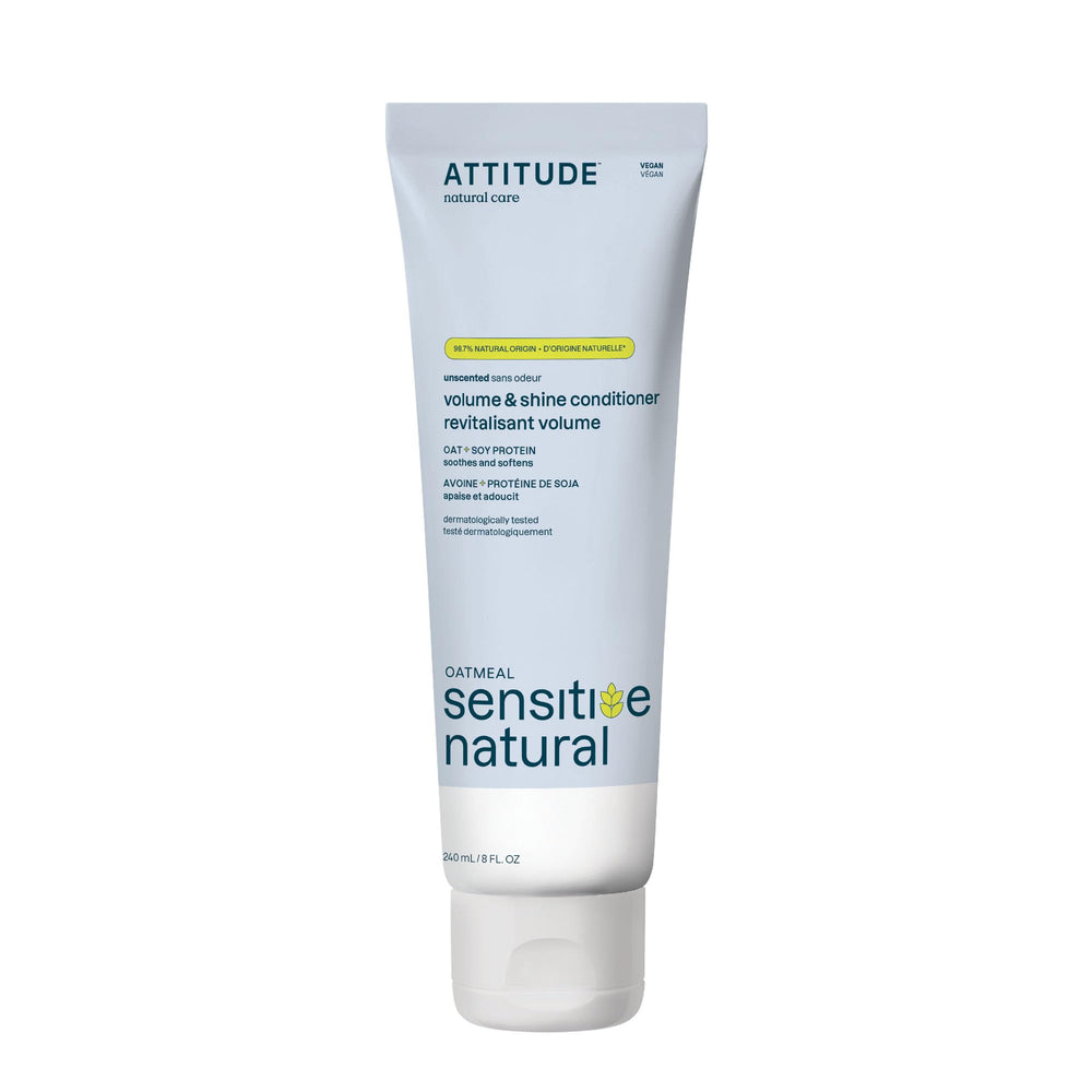 ATTITUDE: bouteille de l’après-shampooing Extra Doux, douceur et démêlage pour cuir chevelu sensible.