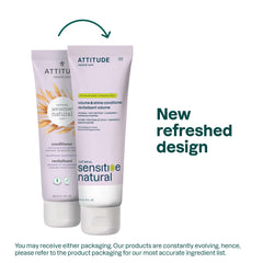 ATTITUDE Soin après-shampooing Volume et Brillance – emballage minimaliste et élégant.