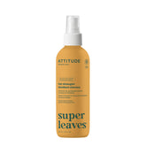 ATTITUDE Démêlant Spray – flacon affichant la fragrance fleur d’oranger et eucalyptus, douceur et démêlage.
