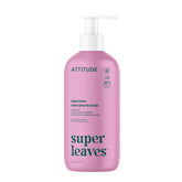 Lotion ATTITUDE: bouteille HDPE visible pour hydratation légère et non grasse.