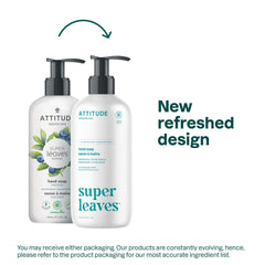 ATTITUDE savon liquide mains, pompe facilitant le versement et le lavage rapide.