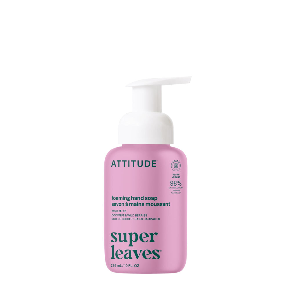 ATTITUDE Savon Moussant pour les Mains — bouteille 10 oz avec hydratation douce
