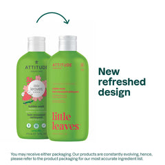 ATTITUDE ingrédients naturels Pastèque Coco, sans silicones ni colorants.