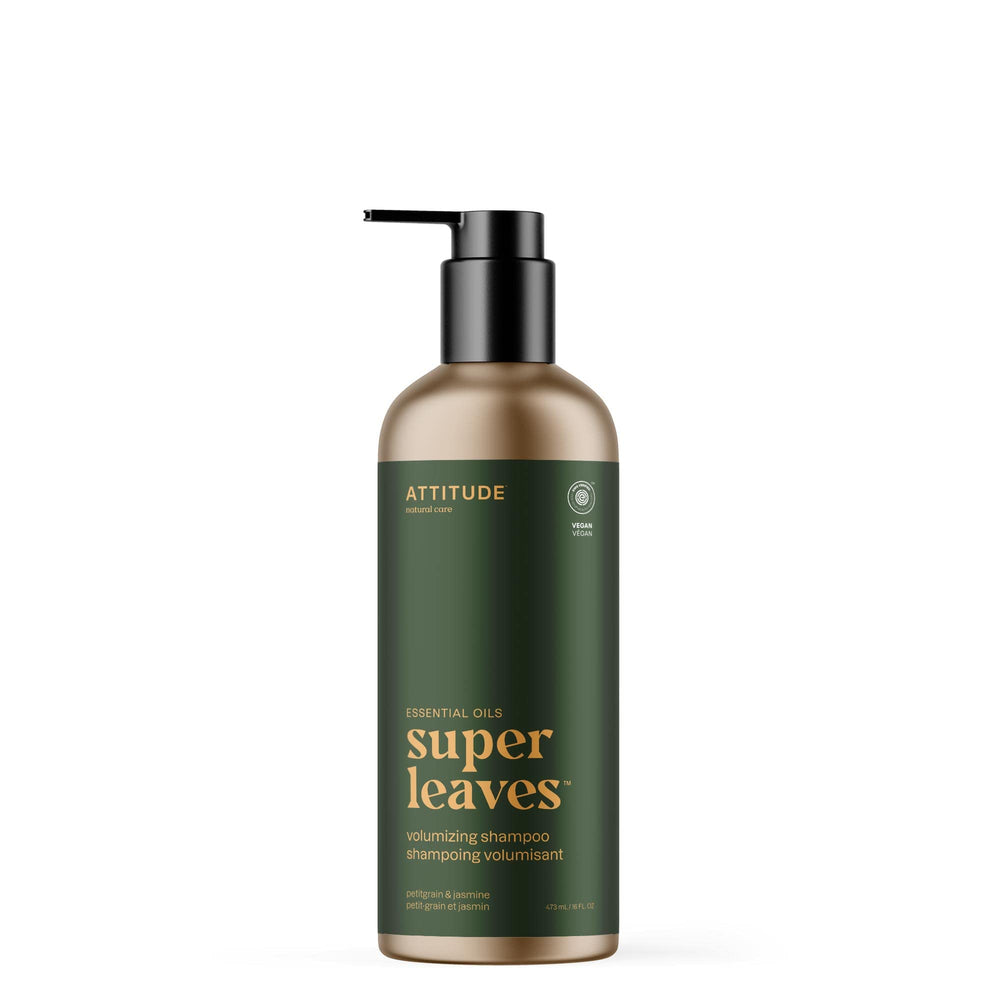 ATTITUDE Shampoing volume, bouteille aluminium, offre du corps pour cheveux fins.