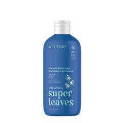 Bouteille ATTITUDE 2-en-1 myrtille pour bébé et enfant, nettoyage doux