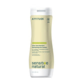 attitude shampoing sensitif pour cheveux colorés — bouteille élégante et soin en douceur.