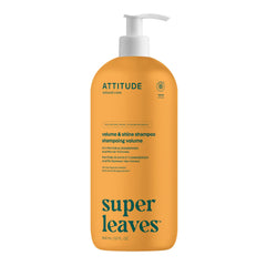 ATTITUDE Volume et Brillance: bouteille du shampooing montre son effet volume.