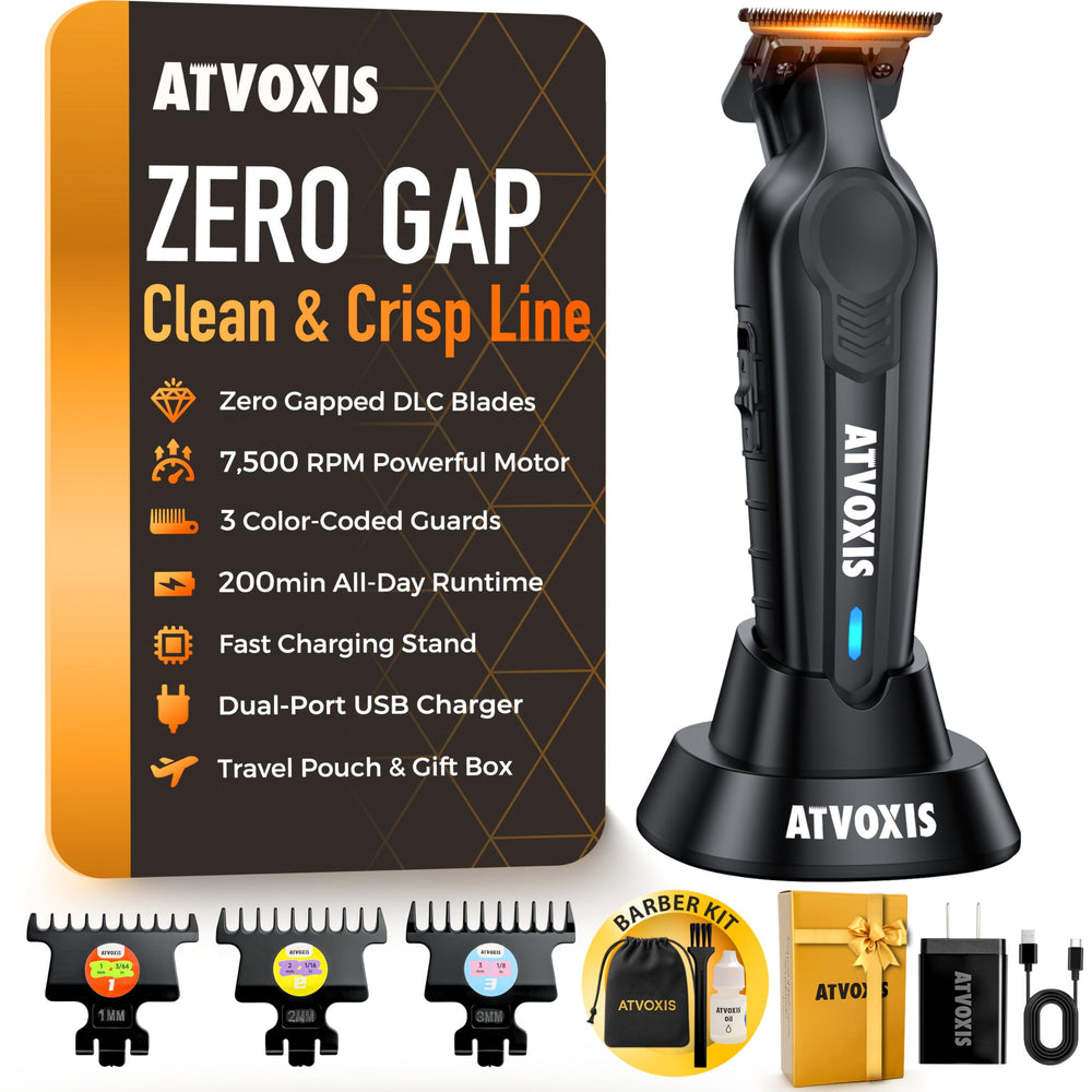 ATVOXIS Trimmer avec lame DLC pour une coupe précise et durable.