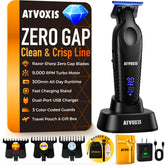 ATVOXIS Zero Gap tondeuse professionnelle avec affichage 9000tr/min pour contours nets.