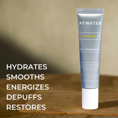 Application matin avec ATWATER, hydratation sans lourdeur autour des yeux.