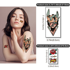 Atydkug tatouage temporaire petites tailles pour détails précis
