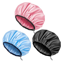 Auban bonnet-douche ajustable extralarge pour cheveux longs, garde les cheveux au sec.