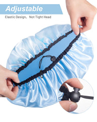 Auban bonnet-douche double-couche imperméable protège les cheveux pendant la douche.