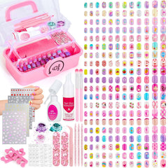 Audab kit ongles pour enfants avec rangement pratique pour les voyages