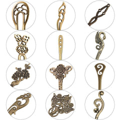 AUHOKY baguettes cheveux bronze 01, finition antique et fixation stable.