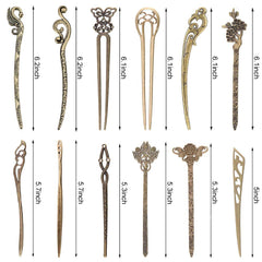 AUHOKY baguettes cheveux bronze 02, style classique et finitions précises.