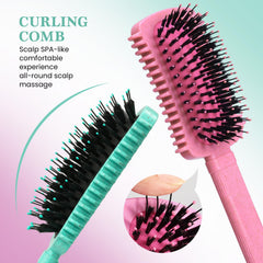Brosse Auhrjomra facilite le modelage et le coiffage des boucles.