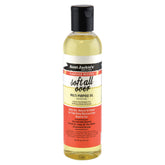 Huile polyvalente Aunt Jackie's en bouteille pour cheveux et peau, douceur naturelle.