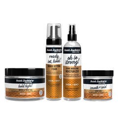 Aunt Jackie's Mousse Fixation: texture légère pour une fixation efficace.