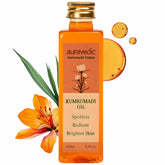 Auravedic Kumkumadi huile visage safran pur, éclat naturel et douceur.