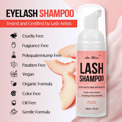 Brosse douce incluse pour AuReve Shampoing, application précise et délicate.