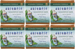 Auromere barre-shampoing écologique au neem pour cheveux et peau