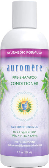 Auromere pré-shampoing en flacon, nourrissant avant lavage.