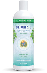Shampoing Auromere Aloe Vera Neem en bouteille, soin nourrissant pour cheveux secs