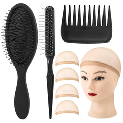 Brosse Auroray pour perruque à dents en boucle, démêlage en douceur et protection des fibres.