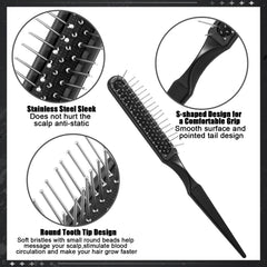 Brosse Auroray à dents larges pour perruque, efficace sur cheveux bouclés et raides.