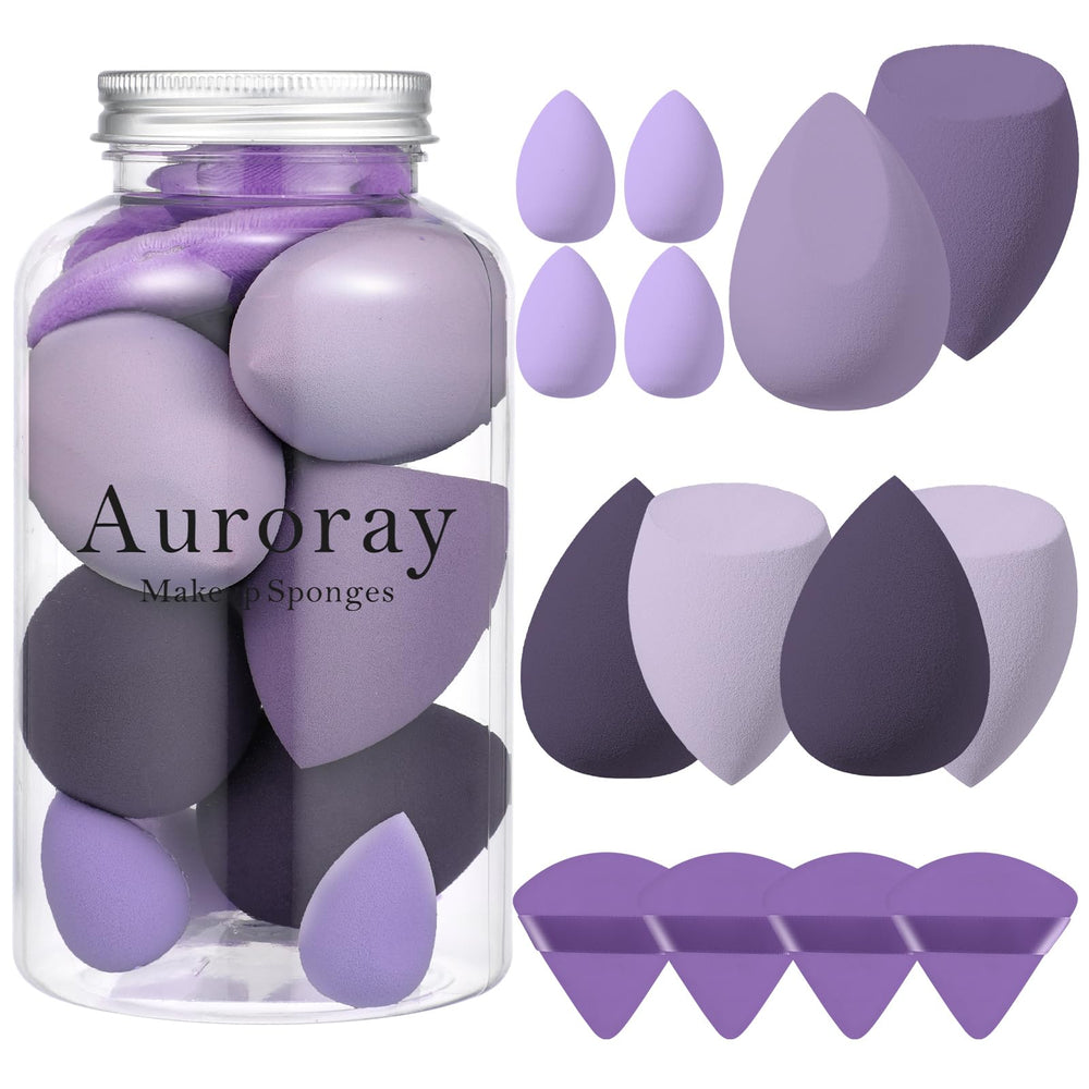 Ensemble Auroray d'éponge maquillage pour teint uniforme.