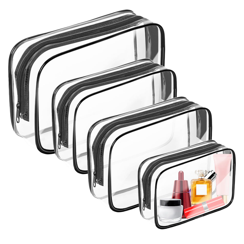 Trousse transparente AURUZA grand format, visibilité rapide et rangement pratique.