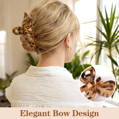 Auseibeely clip moyen griffes noeud papillon écaille tortue tenue durable