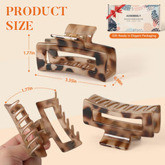 Clip tortue Auseibeely pour queues de cheval et demi-queue durable.
