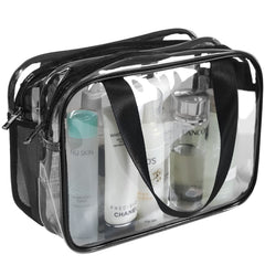 Trousse de toilette transparente Auseibeely, grande capacité idéale pour les voyages.