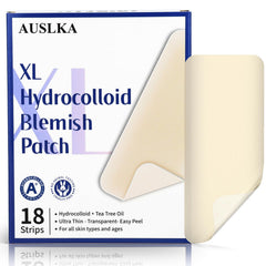 Pansements AUSLKA pour boutons sur le visage avec grande couverture.
