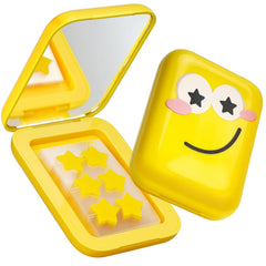 Pansements hydrocolloïdes AUSLKA en forme d'étoile jaune pour une couverture discrète.